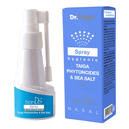 Hygienický sprej s fytoncídmi z tajgy a morskou soľou