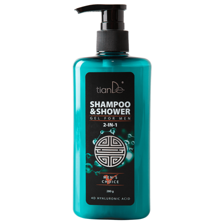 Šampón a sprchový gél s oxidom striebra pre mužov 2 v 1